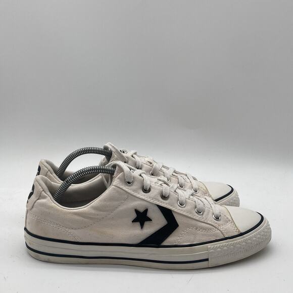 Mens Size 9 Converse Star Player Ox Reverse Terry 264476f White Sneakers Shoes - Picture 1 of 10